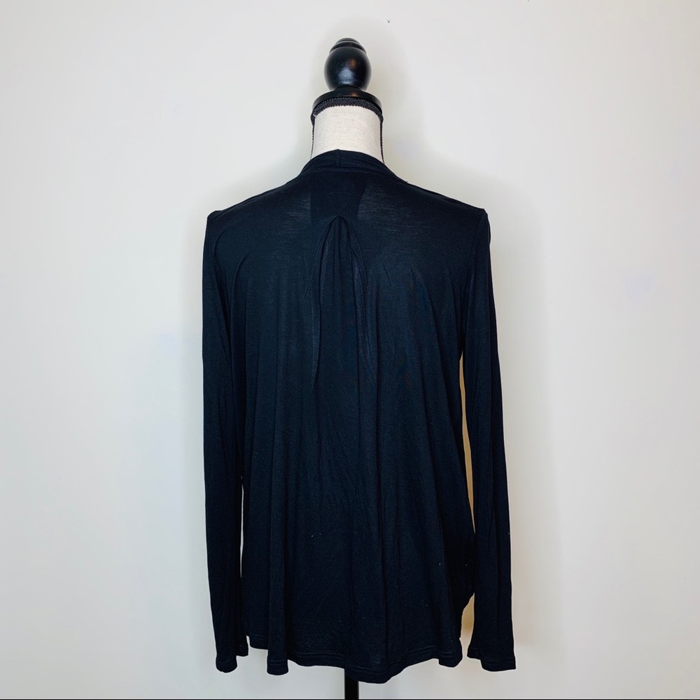 Anthropologie Akemi + Kin • Black Wrap Top - Picture 6 of 8